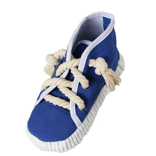 Shoe-Shaped Chew Toy – Bite-Resistant Squeaky Toy for Puppies & Cats