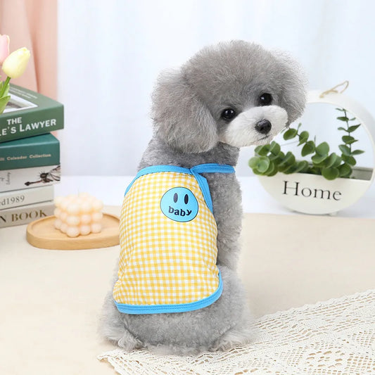 Summer Dog Vest – Cute Letter Suspenders T-Shirt for Small Pets