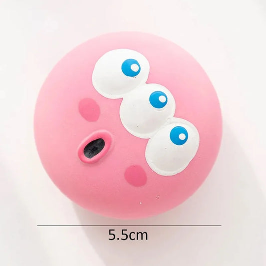 Dog Chewing Rubber Ball – Squeaky Toy for Teeth Cleaning & Play