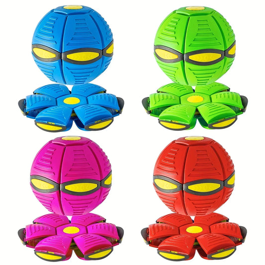 Flying Saucer Bouncing Ball – Durable Outdoor Toy for Active Dogs