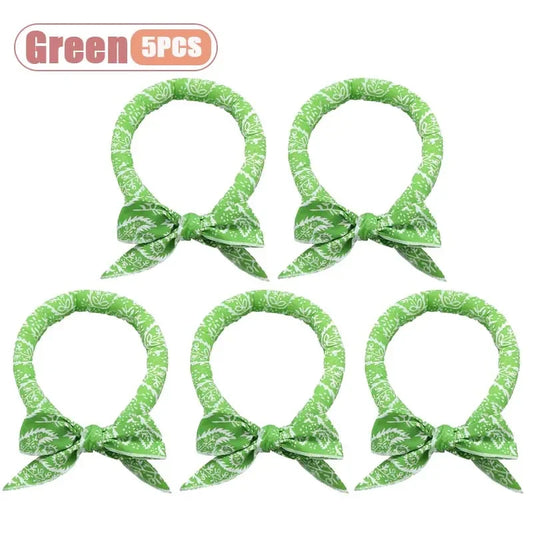 Summer Pet Cooling Scarf – Breathable Ice Collar for Dogs & Cats