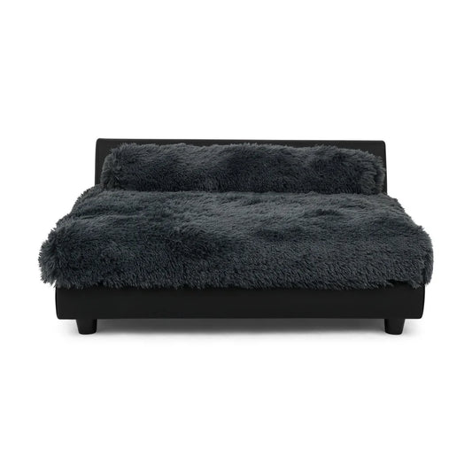 Elevated Orthopedic Dog Bed – Waterproof with Removable Cover & Bolster Pillow