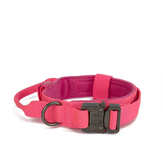 Durable Nylon Dog Collar & Leash Set – Reflective Tactical Training for Large Dogs
