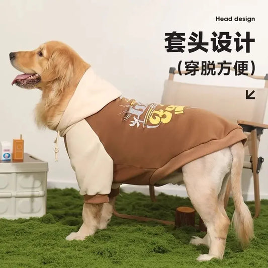 Large Dog Sweatshirt – Cozy Autumn & Winter Wear for Labradors & Collies