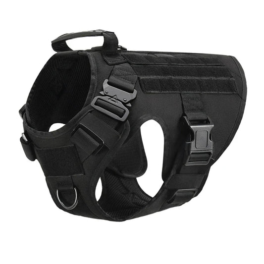 Tactical Military Dog Vest & Leash Set – Training Harness for All Breeds